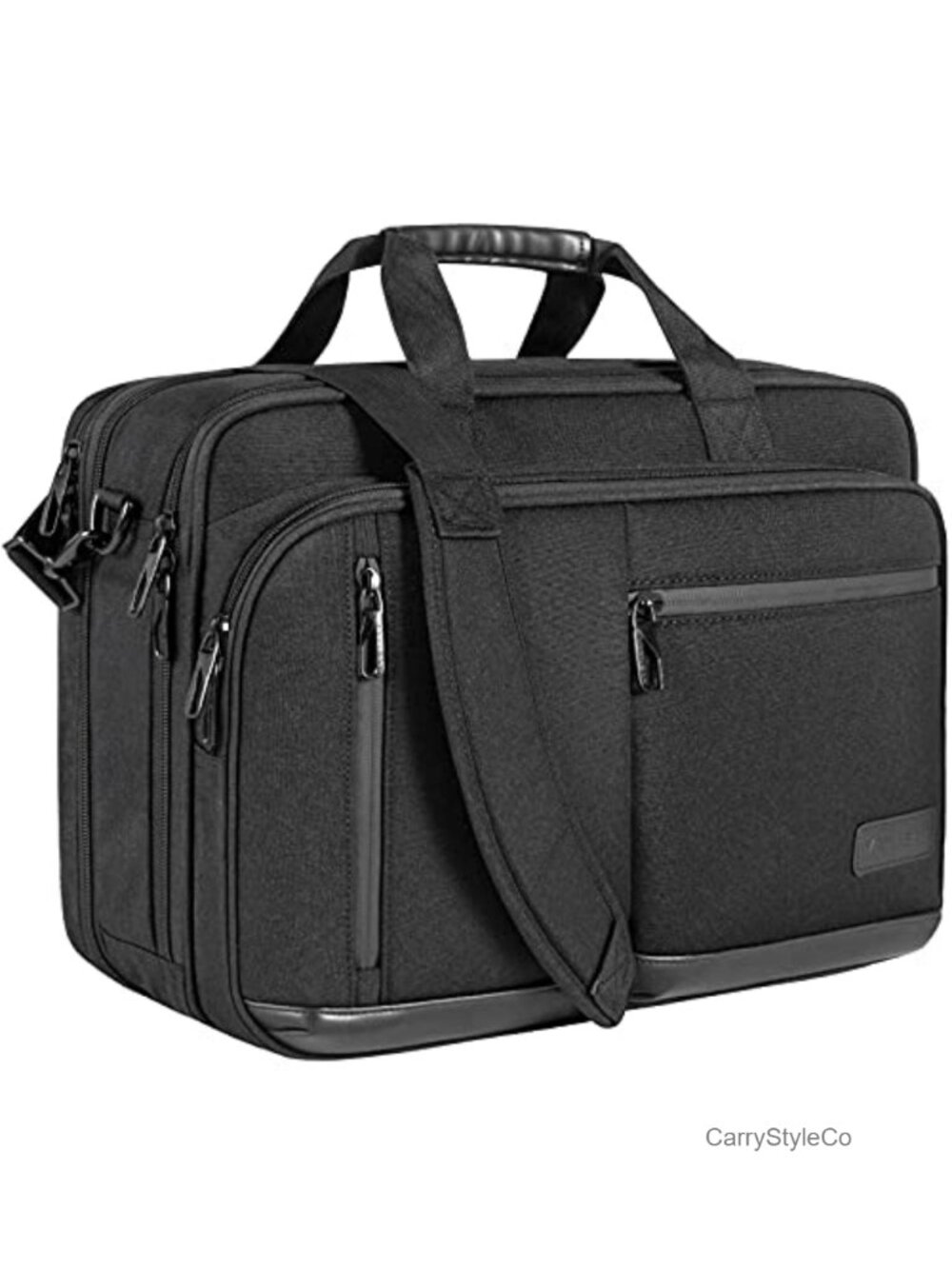 Waterproof Expandable Laptop Briefcase Fits 17.3" Business Travel Bag